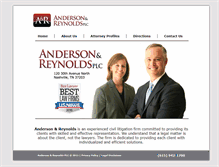 Tablet Screenshot of andersonreynolds.com